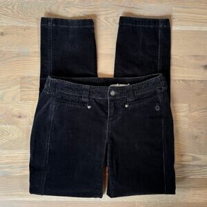 ISIS Blue Note Corduroy Velvet Pants Low Rise Y2K Charcoal Womens Size 4